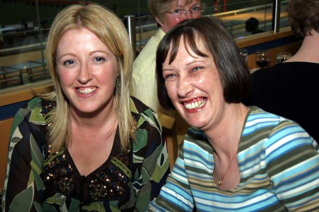 Dearbhla Kelly and Therese Doherty enjoy a night at the races 0141JML : .