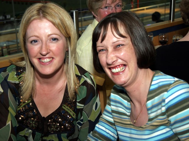 Dearbhla Kelly and Therese Doherty enjoy a night at the races 0141JML : .