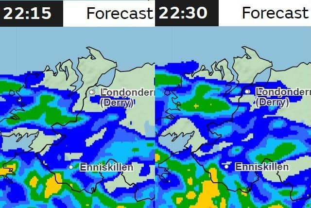 The weather charts are indicating the worst of the rain will arrive after the main Derry festivities.