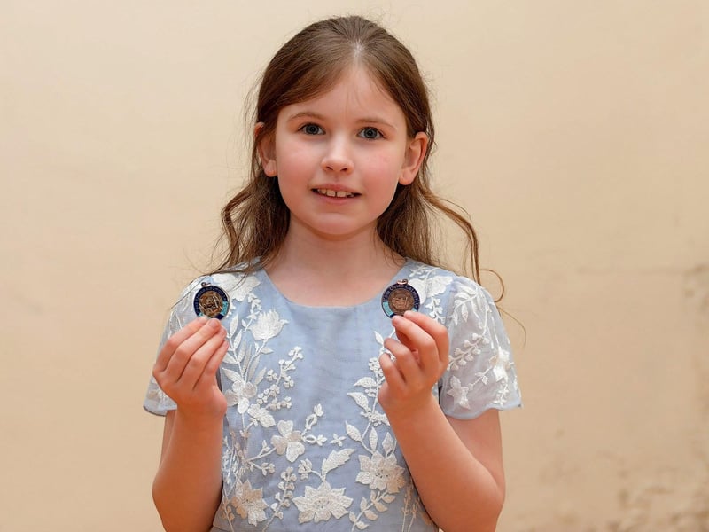 Rose-Marie Murray, Class Act School of Speech and Drama, was placed second P1-P7 Original Poem and third in P4 Girls Verse at the Feis Dhoire Cholmcille on Wednesday at St Columb’s Hall. Photo: George Sweeney.