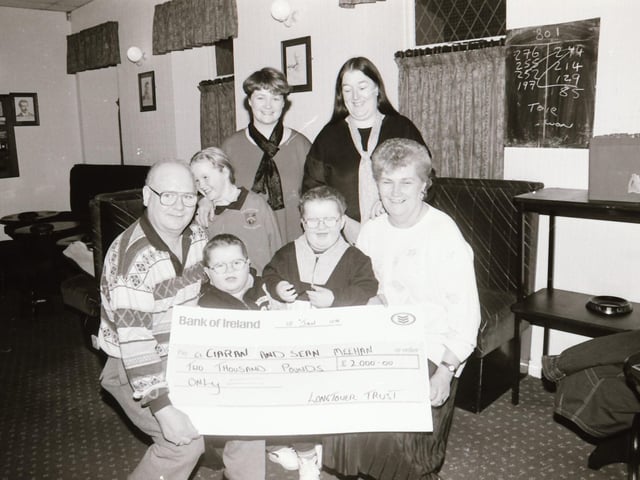Charity cheque presentation.