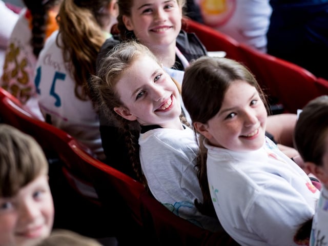 Participants at the Derry Diocese Fan The Flame annual Mass 2025 in Celtic Park.