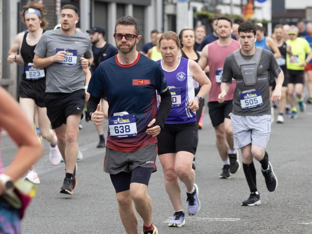 Gerald Rodgers at the Half Marathon. (Photo: North West Newspix)