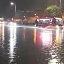 Foyle Road during a previous period of flooding.