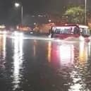 Foyle Road during a previous period of flooding.