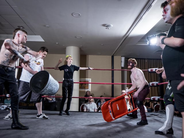 Action from Saturday's Foyle Rumble at the City Hotel. Photographs by Stephen Latimer.