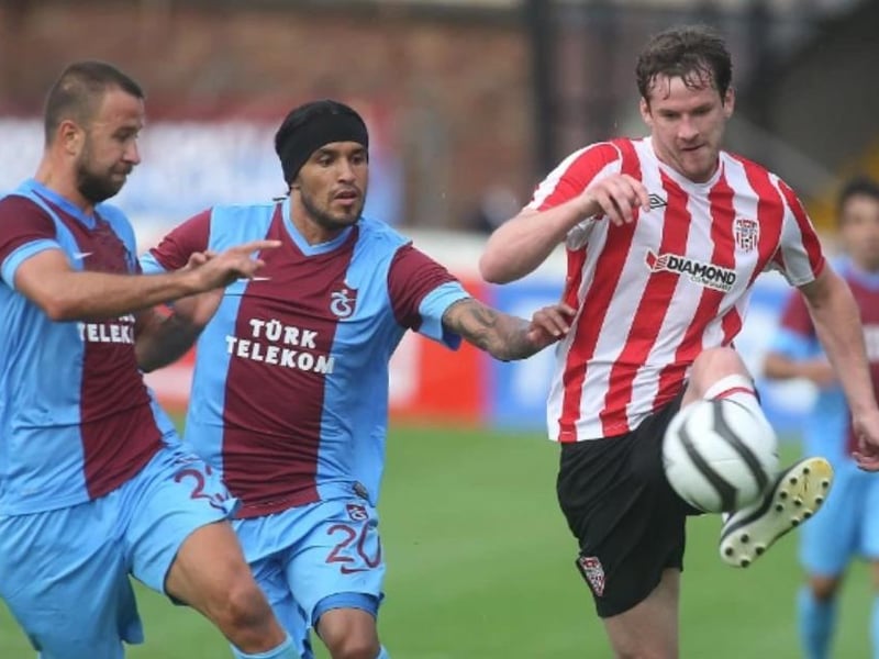 Derry City FC Home Shirt 2013. (Ryan McBride). Umbro.