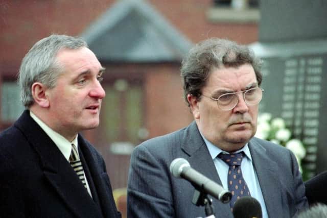 John Hume and Bertie Ahern in early 1998.