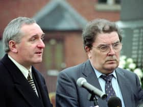 John Hume and Bertie Ahern in early 1998.