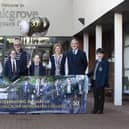 OAKGROVE CELEBRATE 30th anniversary . . .Group pictured back in 2022 at the launch of the Oakgrove Integrated College’s 30th Anniverary Celebrations. Included from left were John Harkin, Acting Principal, Anne Murray, Chair of Board Governors, Anne Montgomery, Jimmy Laverty, Niamh Doherty, School Business Manager, and Colm Cavanagh.  The founding Governors joined with students at the time to celebrate the launch of a year of activities to mark 30 years of Oakgrove Integrated College. (Photo: Jim McCafferty Photography)