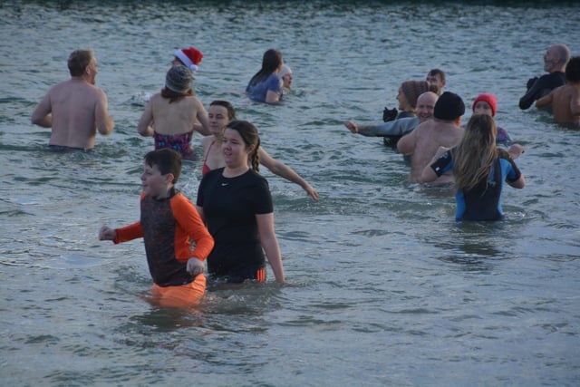 Malin Head Community Christmas Day Swim at Portmor Beach.
