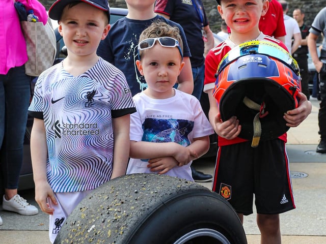 Mayor’s Supercar Saturday in aid of First Housing and Support Service.
The Mullan and Kelly family from Foregone enjoying the day.
©Lorcan Doherty