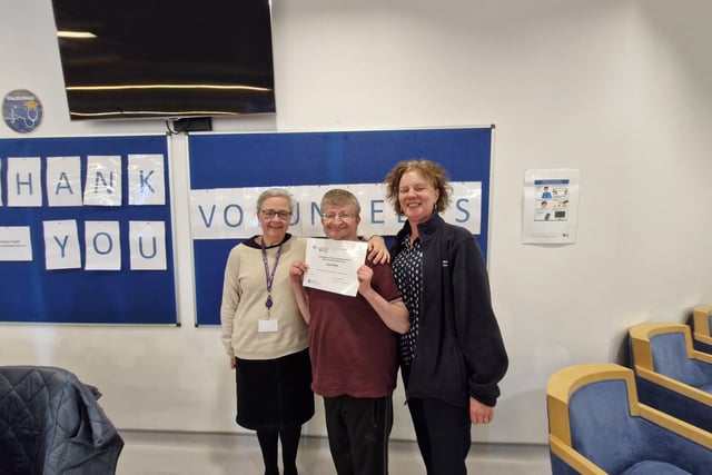 Volunteer David Kelly SWAH recognition event April 15 2024.