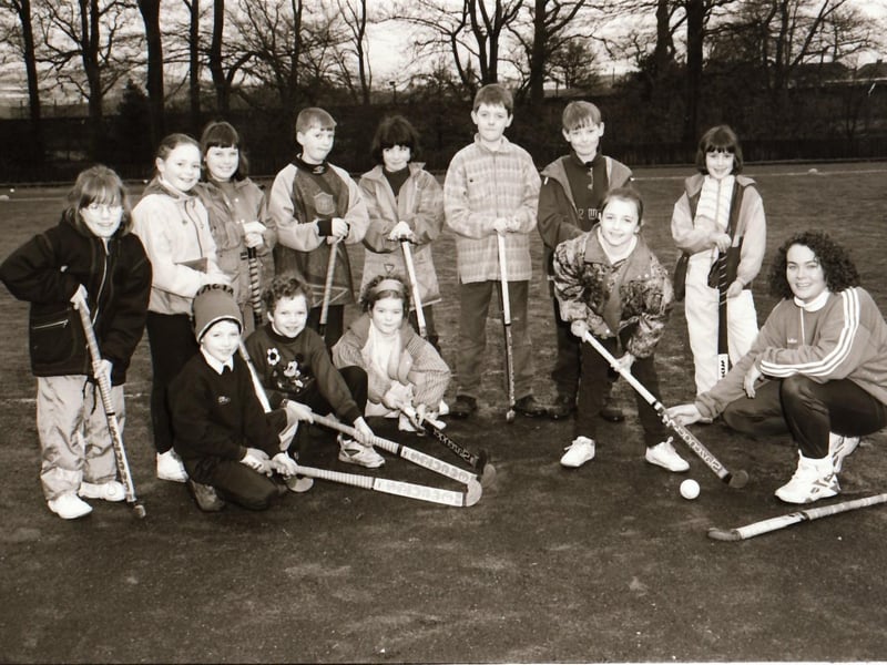 Mini Hockey at St Columb's Park in 1995.