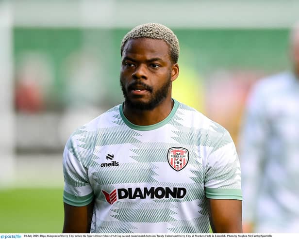 Dipo Akinyemi has become an early fans favourite at Brandywell after his performance against Bohs.