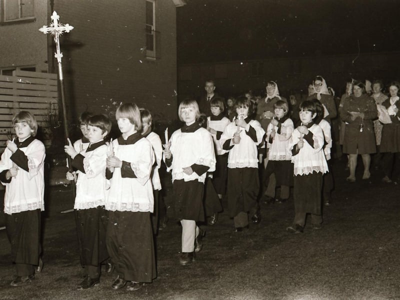 Over 1,500 people taking part in a candlelit procession in Shantallow to mark the Feast of Our Lady of Lourdes.