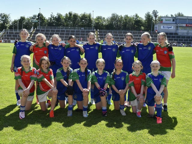 Cumann na mBunscol Doire Girls Championship Finals Day at Celtic Park: Sacred Heart Primary School. Photo: George Sweeney