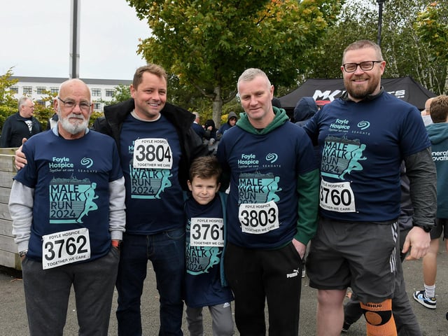 The Roddy’s took part in the Foyle Hospice Run/Walk.  Photo: George Sweeney