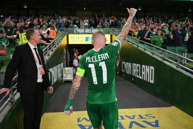 James McClean is to bid farewell to the Irish fans at the Aviva tonight.