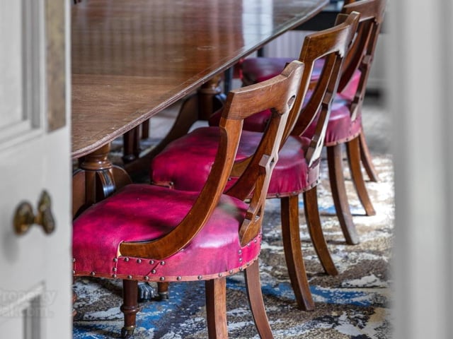 Brookhill House, 33 Ardlough Road is for sale at £650,000. The detached country residence was built around 1795 and comes with 35 acres of land. The house boasts seven bathrooms, three reception rooms and three bathrooms.:Brookhill House on the Ardlough Road.