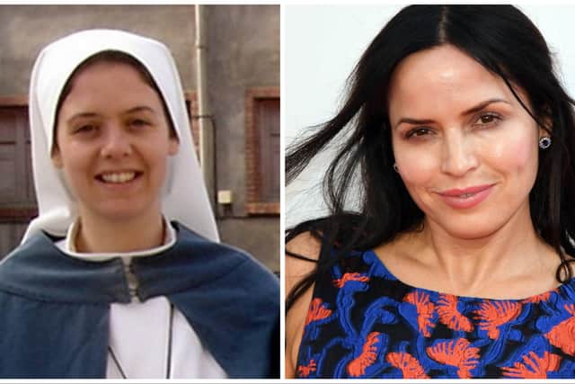 Left: The late Sister Clare Crockett. Right: Andrea Corr. Photo by Stuart C. Wilson/Getty Images)
