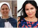 Left: The late Sister Clare Crockett. Right: Andrea Corr. Photo by Stuart C. Wilson/Getty Images)