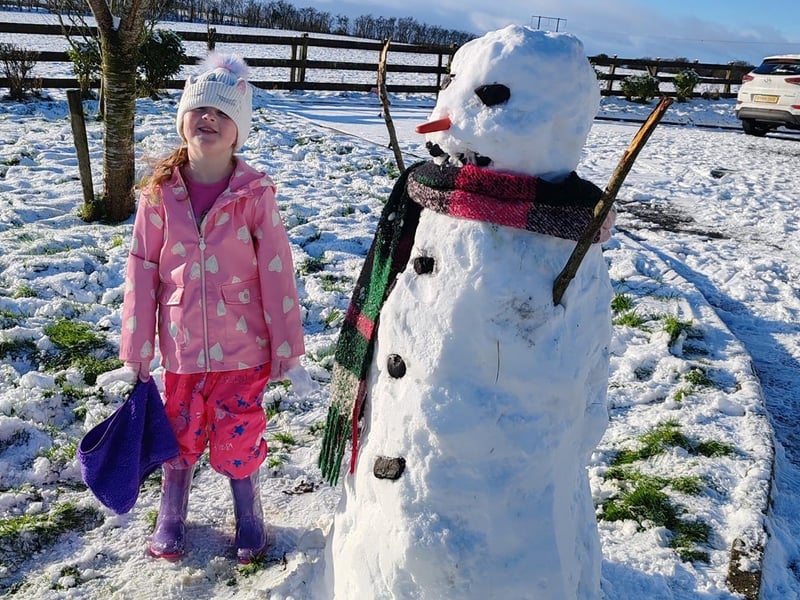 Frostbite the snowman. Photo: Jacinta Mc Clelland.