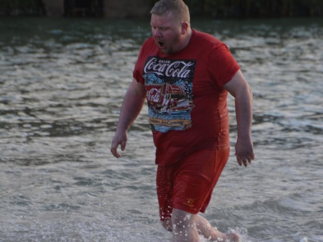 Malin Head Community Christmas Day Swim at Portmor Beach.