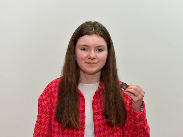 Erin Walker was awarded 3rd place English Song aged 12 to 15 years at the Feis Dhoire Cholmcille on Tuesday at the Millennium Forum. Photo: George Sweeney. DER2315GS – 152