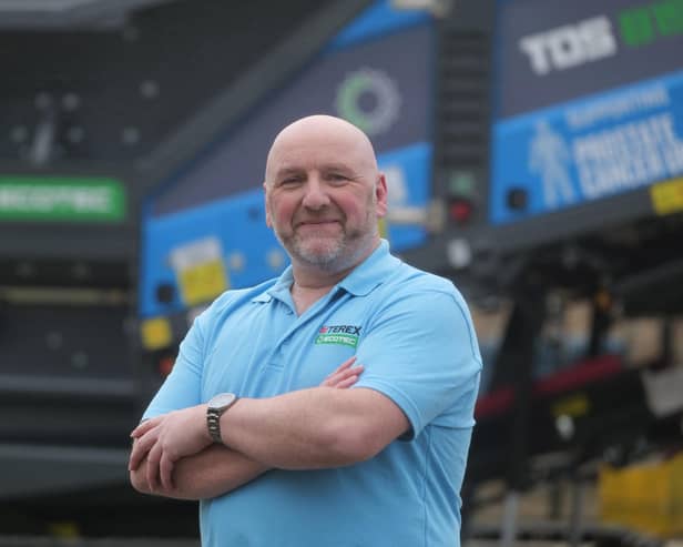 Ballymoney man Stevie Black, Operations Director at Terex, who was diagnosed with prostate cancer in early 2024. CREDIT TEREX