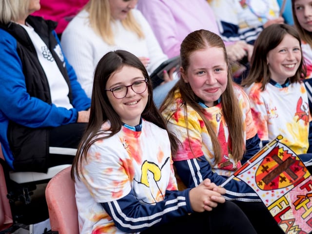 Participants at the Derry Diocese Fan The Flame annual Mass 2025 in Celtic Park.