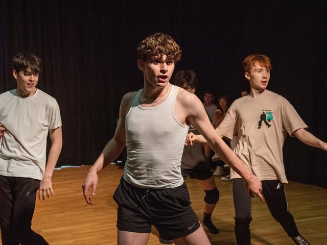 Some of the young performers in the musical
