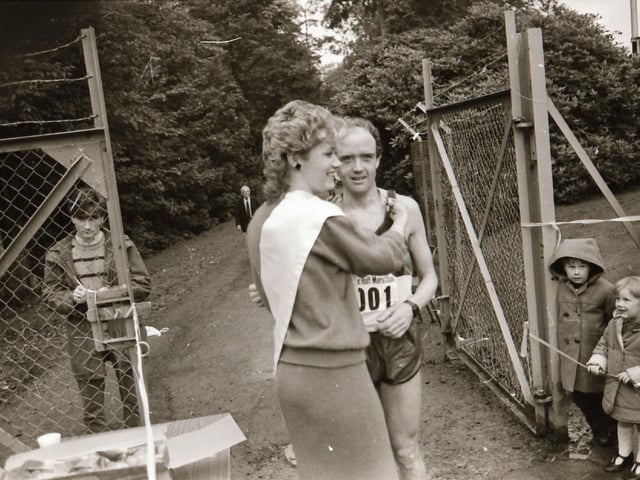 Runners at the Waterside Half Marathon in 1985.