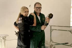 Amanda Holden and Alan Carr