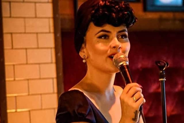 Micaela Brady performing.