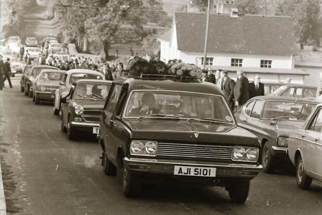 John Doherty was murdered on October 28, 1973. His funeral took place two days later in Lifford.