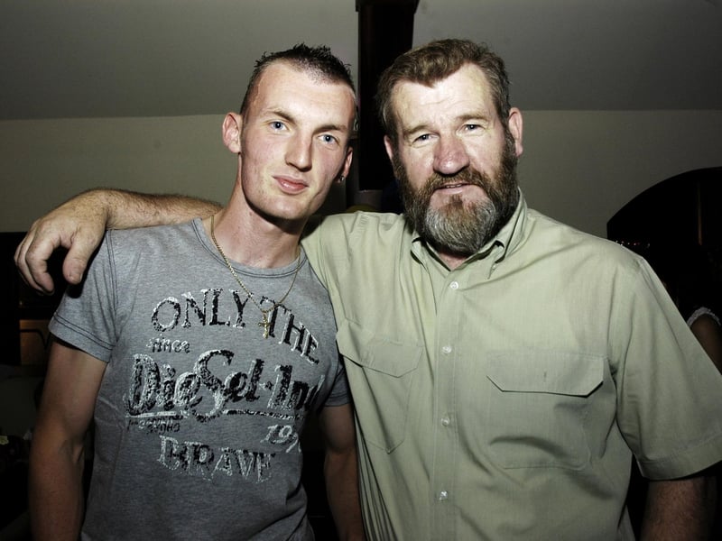 Conor pictured with his dad Oliver. : .