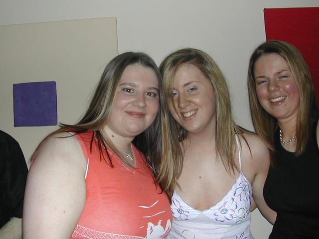 A night out at Sugar nightclub in Derry 2003.