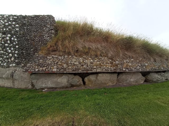 Newgrange, Ireland 3200 B.C. at Brú na Bóinne, County Meath.