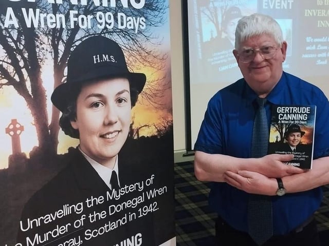 Liam Canning at the launch of his book in Inveraray