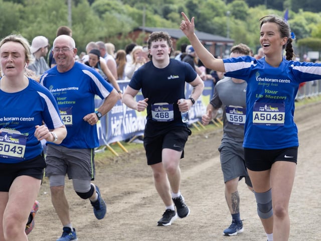 Delight at the Half Marathon finish line! (Photo: North West Newspix)