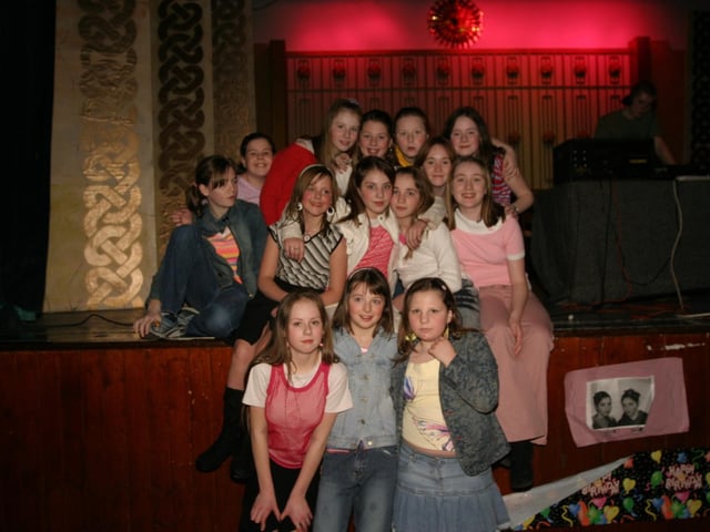 Having fun at Derry parties in 2004.Tanya & Sarah Gallagher