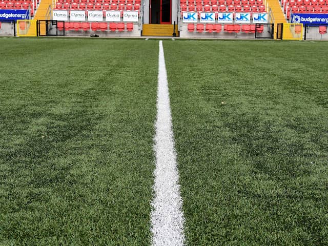 Phase Two of the Mark Farren Stand at the Ryan McBride Stadium could be completed should Derry City get a share of the funding. Photograph: George Sweeney