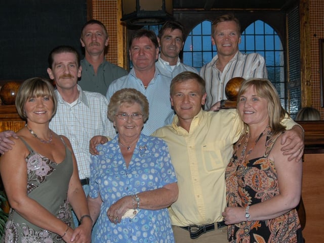 May Donnelly celebrating with friends and family.