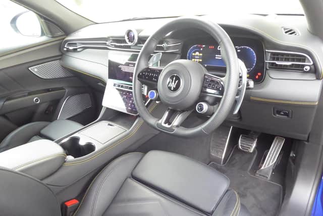 Interior of the Maserati Grecale Trofeu.