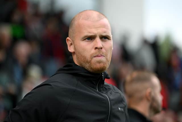 Derry City interim manager Mark Connolly during the SSE Airtricity Men’s Premier Division match between Derry City and Shamrock Rovers at The Ryan McBride Brandywell Stadium in Derry. Photo by Stephen McCarthy/Sportsfile