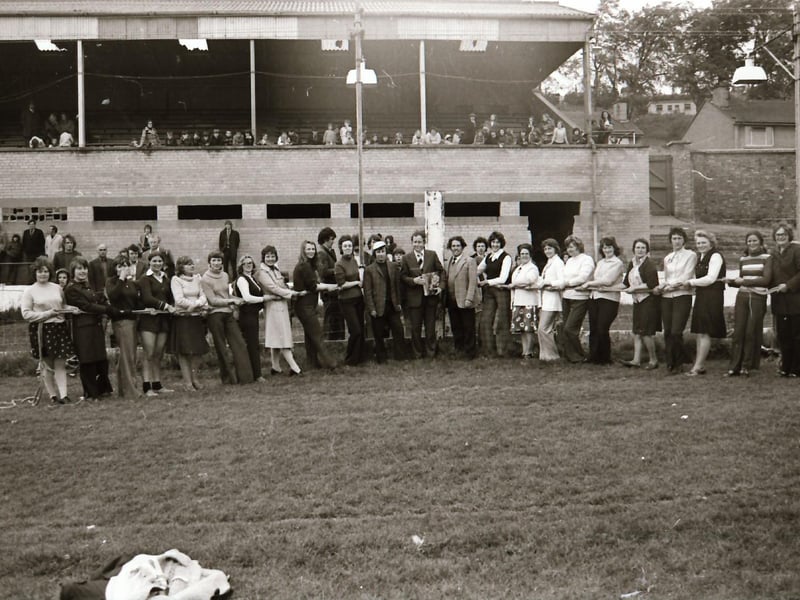 Ladies Tug-O-War at the Brandywell as part of the Civic Week celebrations.