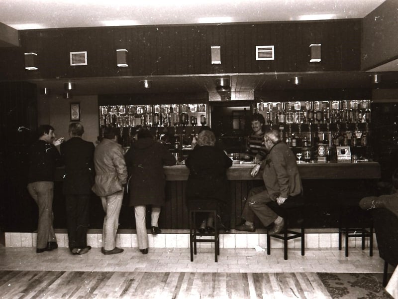 Patrons at the Savoy Bar, Sackville Street in Derry city centre.
