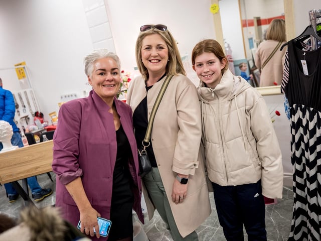 Mayor of Derry City and Strabane District, Councillor Sandra Duffy, opening The Quirky Corner in Quayside, which will help generate valuable funds for HURT services
