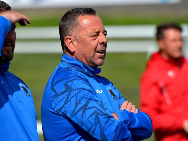 Institute manager Brian Donaghey took positives from Saturday's narrow defeat at Loughgall.